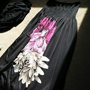 Black and floral dress